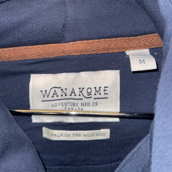 Wanakome Navy and White Leopard Print Hoodie - Picture 2 of 11